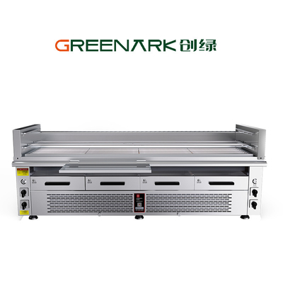 Grill listrik komersial 4-Zone - Kontrol independen 800 ° C