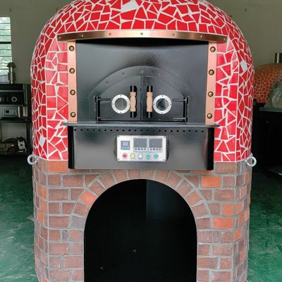 Custom Volcanic Stone Pizza Oven 500-600°C dengan Daya 15kw