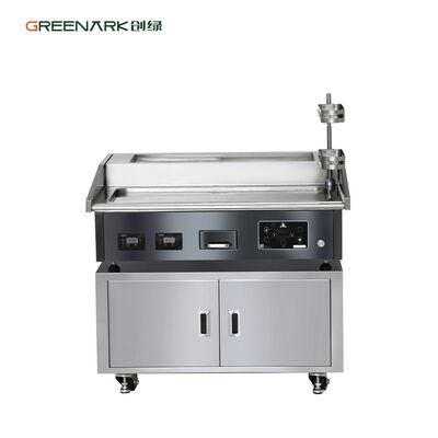 Panggangan Teppanyaki Komersial dengan Baja Paduan Food-Grade 16mm, Kontrol Suhu Cerdas 280°C, dan Area Pemanasan 896x390mm