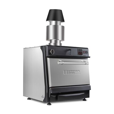 Grill BBQ komersial dan Oven Batubara dengan Konstruksi 304 Baja Rinsing, Penggunaan Multifungsi dan Suhu Masak 300-600 °C