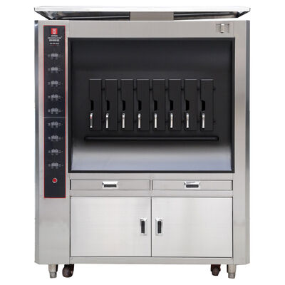26KW 8 Grids Digital Control Commercial Electric Fish Grill Oven untuk Restoran dan Hotel