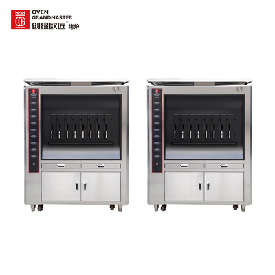 Mesin Panggangan Ikan Delapan Ruang Komersial Lapisan Tunggal 20KW Untuk Dapur