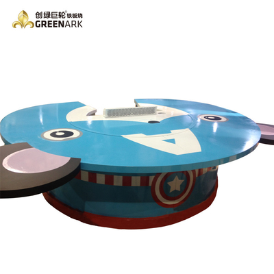 Bahan Stainless Steel Teppanyaki BBQ Grill Tanpa Asap Listrik
