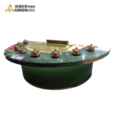 Stainless Steel Elektromagnetik Teppanyaki Hibachi Grill Untuk Dapur Komersial