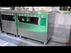 Dapur Komersial Meja Pemanggang Teppanyaki Seluler Multifungsi dengan Tungku Ganda