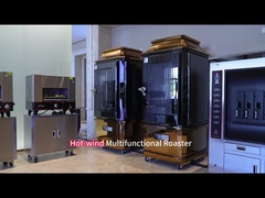 Mesin panggang bebek angin panas Multifunctiona Roaster dengan pintu kaca Oven Otomatis pembersihan